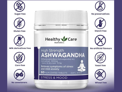 Healthy Care High Strength Ashwagandha 60 Tablets