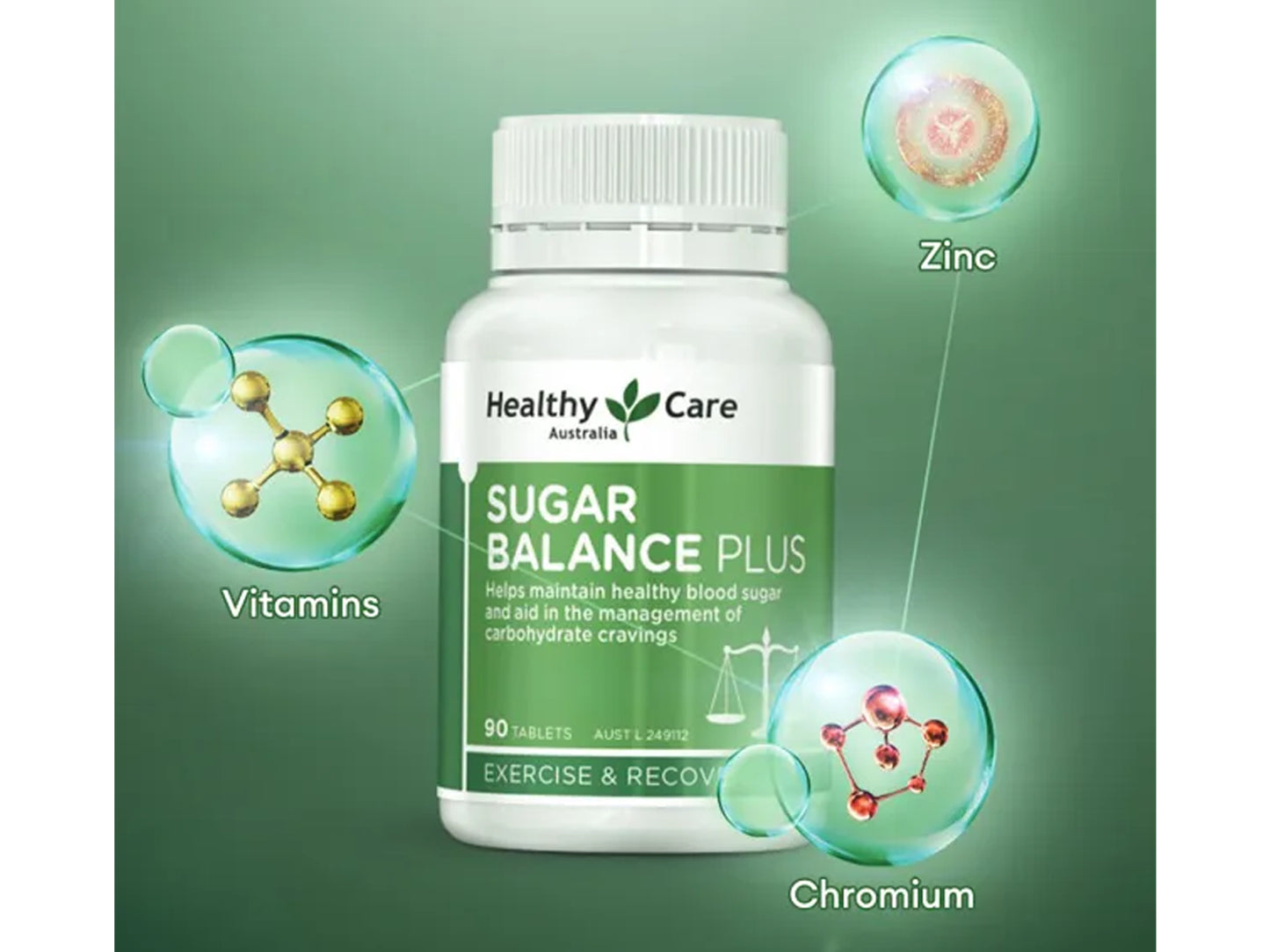 Healthy Care Blood Sugar Balance Plus 90 Tablets