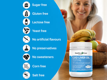 Healthy Care Cod Liver Oil 1000mg  200 Soft Capsules