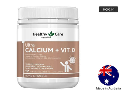 Healthy Care Ultra Calcium + Vitamin D 150 film coated tablets