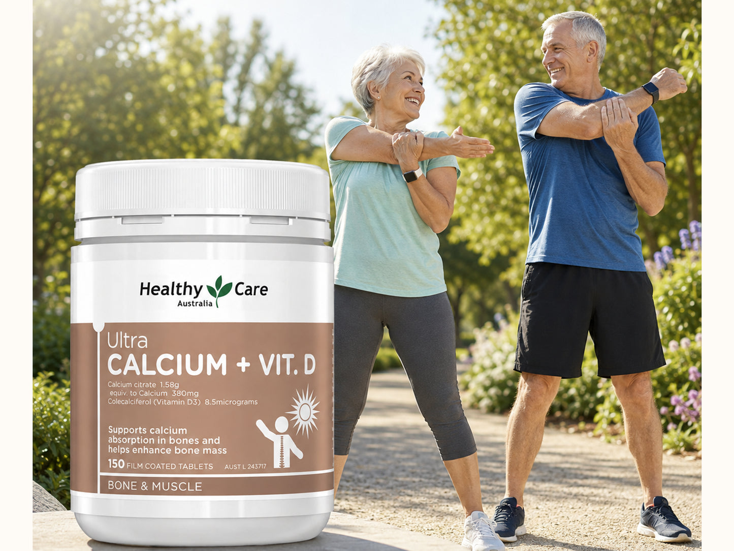 Healthy Care Ultra Calcium + Vitamin D 150 film coated tablets