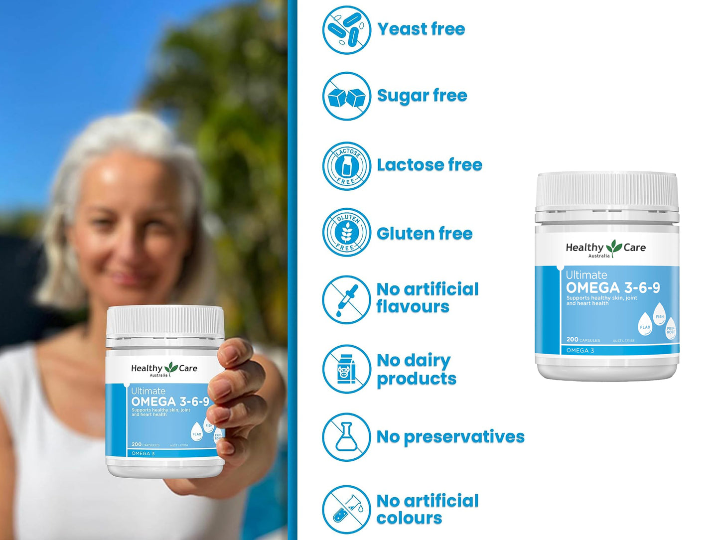 Healthy Care Ultimate Omega 3-6-9 200 Soft Capsules