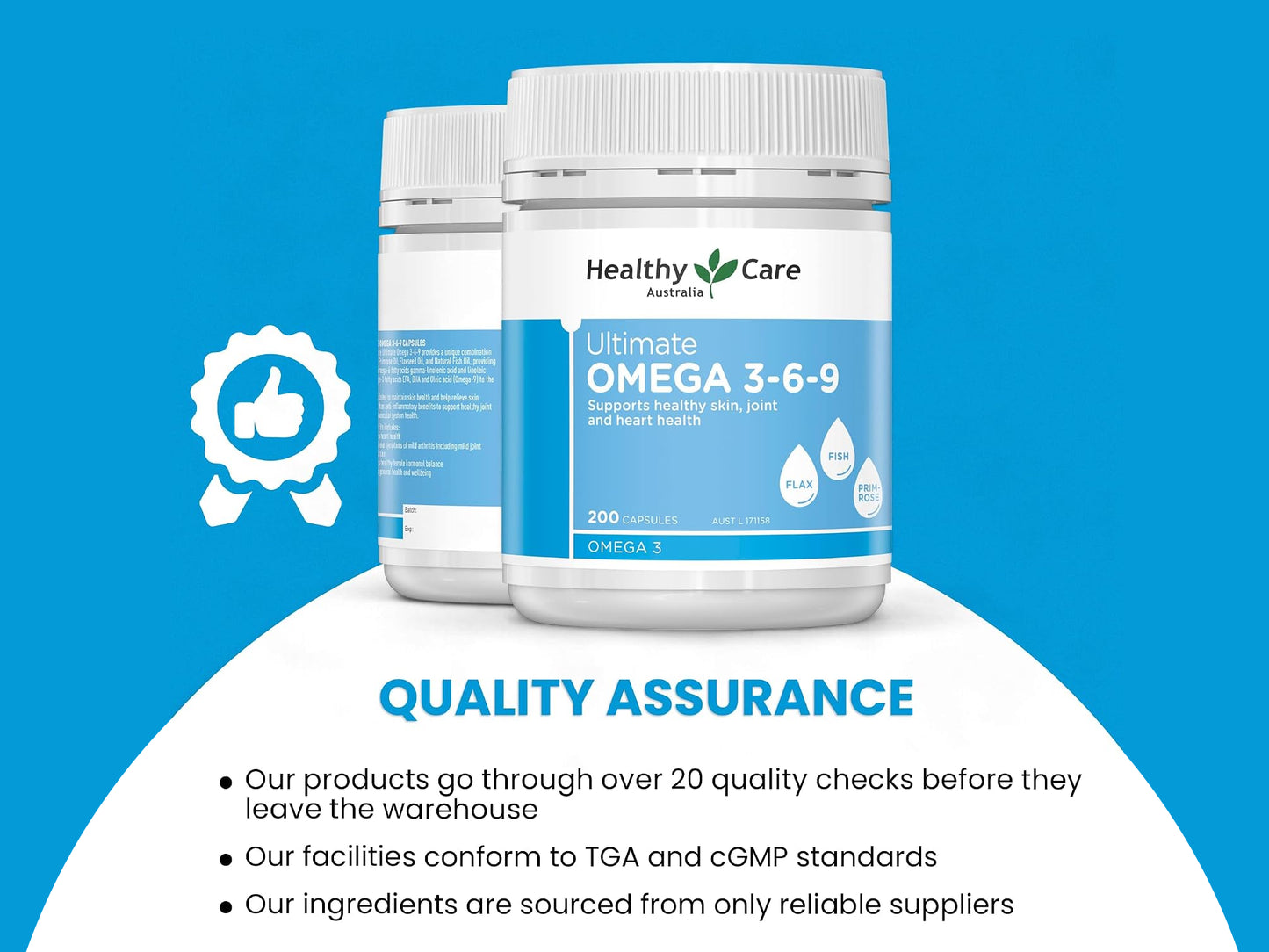 Healthy Care Ultimate Omega 3-6-9 200 Soft Capsules
