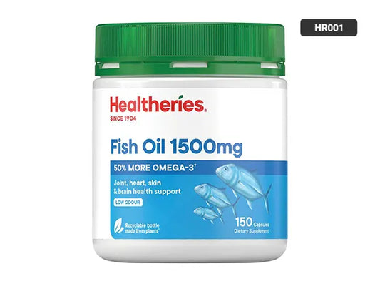 Healtheries Fish Oil 1500mg 150 Capsules in Sri Lanka - Supplement Vault.Lk