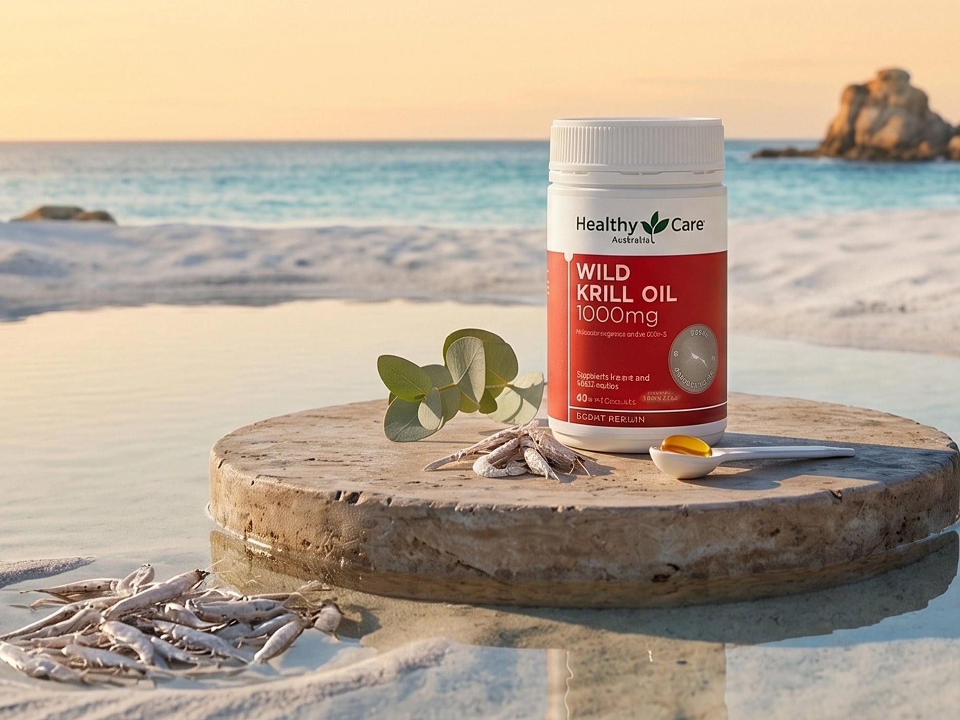 Healthy Care Wild Krill Oil 1000mg 60 Capsules in Sri Lanka