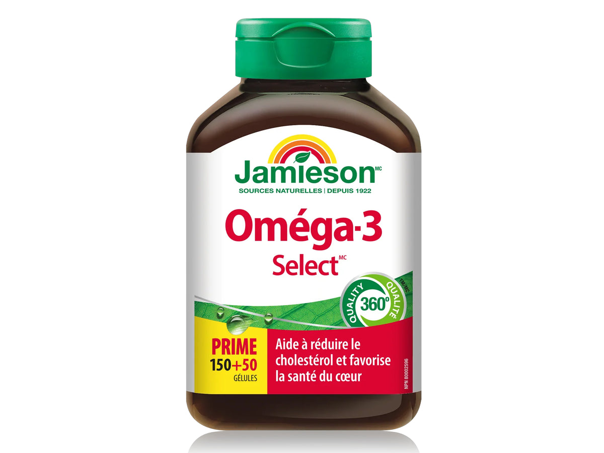 Jamieson Omega 3 Select 1000mg 200 Softgels