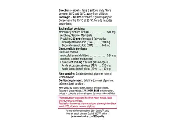 Jamieson Extra Strength Omega-3 Mini 200 softgels in Sri Lanka