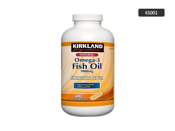 Kirkland Natural Omega-3 Fish Oil 1000mg 400 Soft Capsules in Sri Lanka - Supplement Vault.Lk