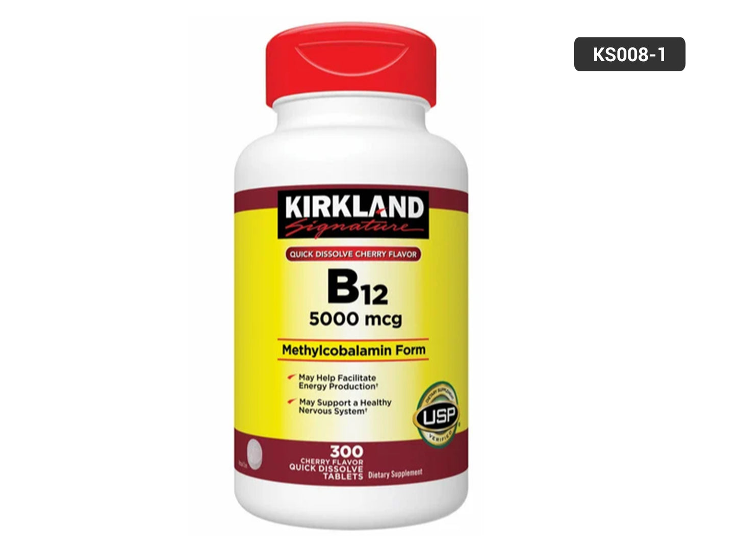 Kirkland Signature Quick Dissolve B-12 5000 mcg 300 Tablets