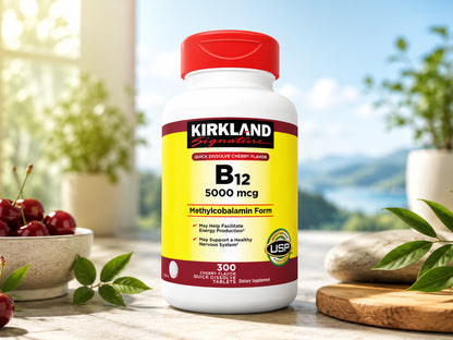 Kirkland Signature Quick Dissolve B-12 5000 mcg 300 Tablets