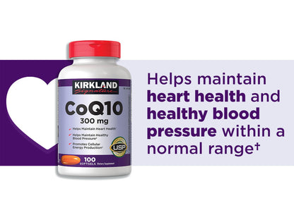 Kirkland Signature CoQ10 300mg 100 Softgels in Sri Lanka