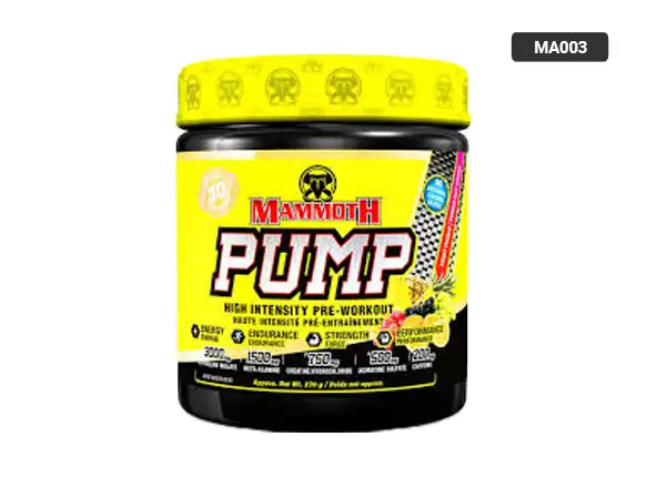 Mammoth Pump Pre-Workout Fruit Punch 270g in Sri Lanka - supplementvault.lk