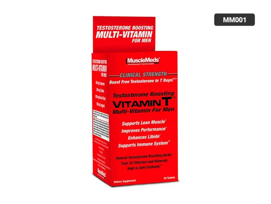 MuscleMeds Testosterone Boosting Vitamin T Multivitamin for Men 90 Tablets