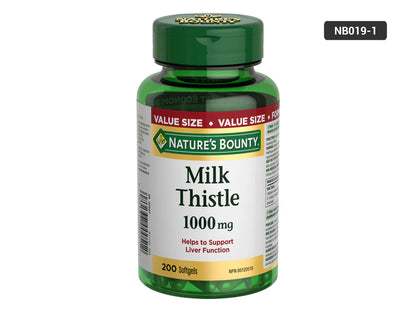 Natures Bounty Milk Thistle 1000mg 200 Softgels