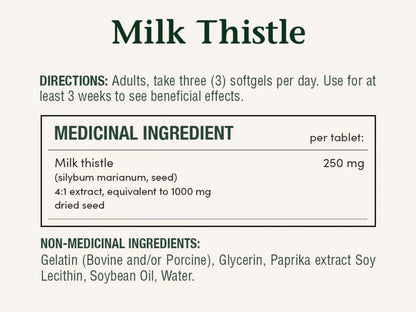 Natures Bounty Milk Thistle 1000mg 200 Softgels