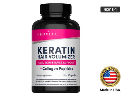 Neocell Keratin Hair Volumizer with Collagen, Amla and Vitamin C 60 Capsules