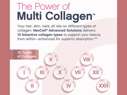 Neocell Hair Skin Nails Minis Multi Collagen Bio-Peptides 150 Softgels