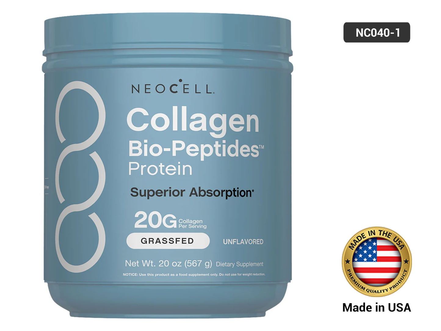 NeoCell Collagen Bio Peptides Powder 567g (20 oz)