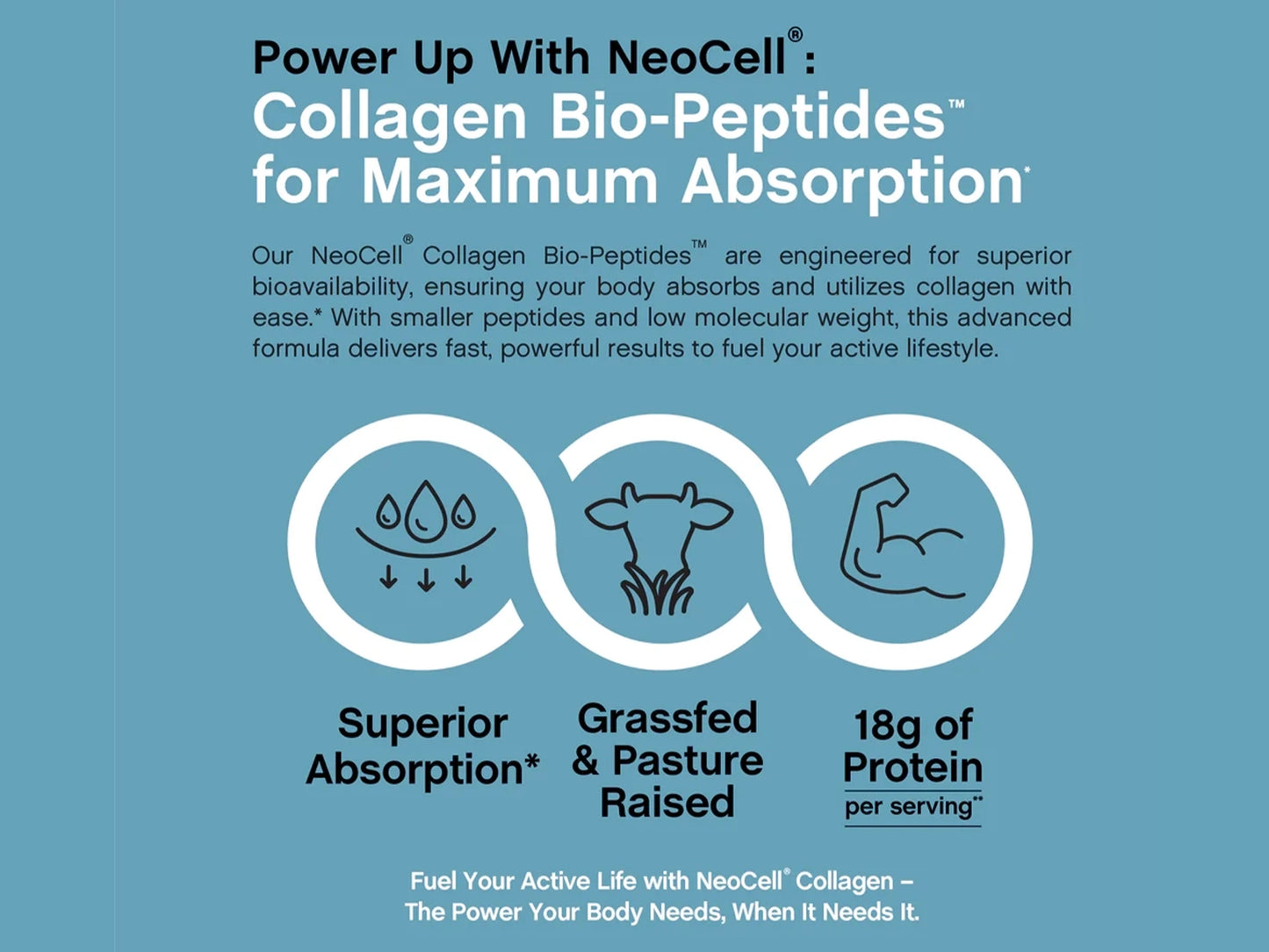 NeoCell Collagen Bio-Peptides Powder 283g (10 oz)