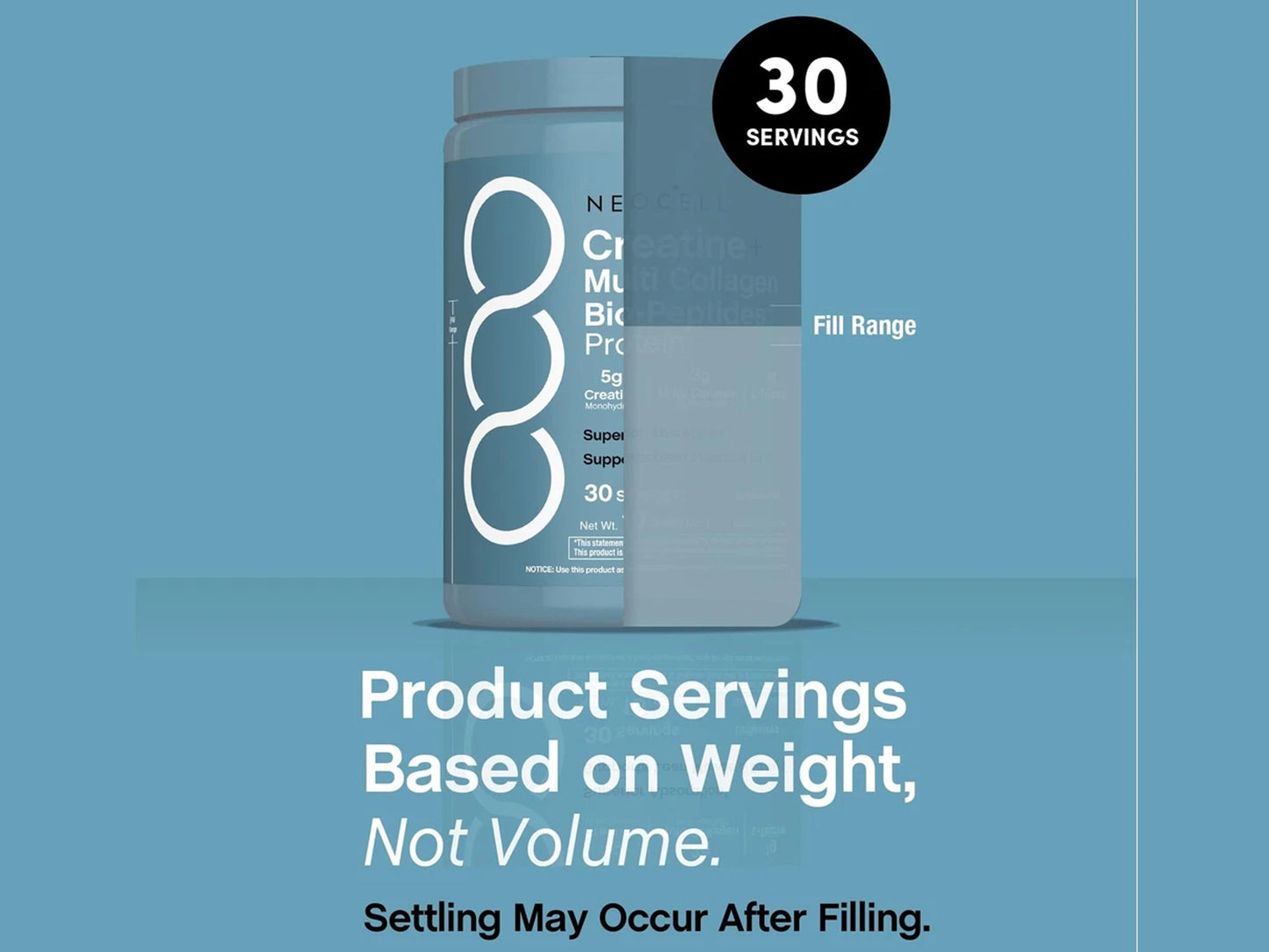 NeoCell Creatine Monohydrate Powder 285g (10oz)