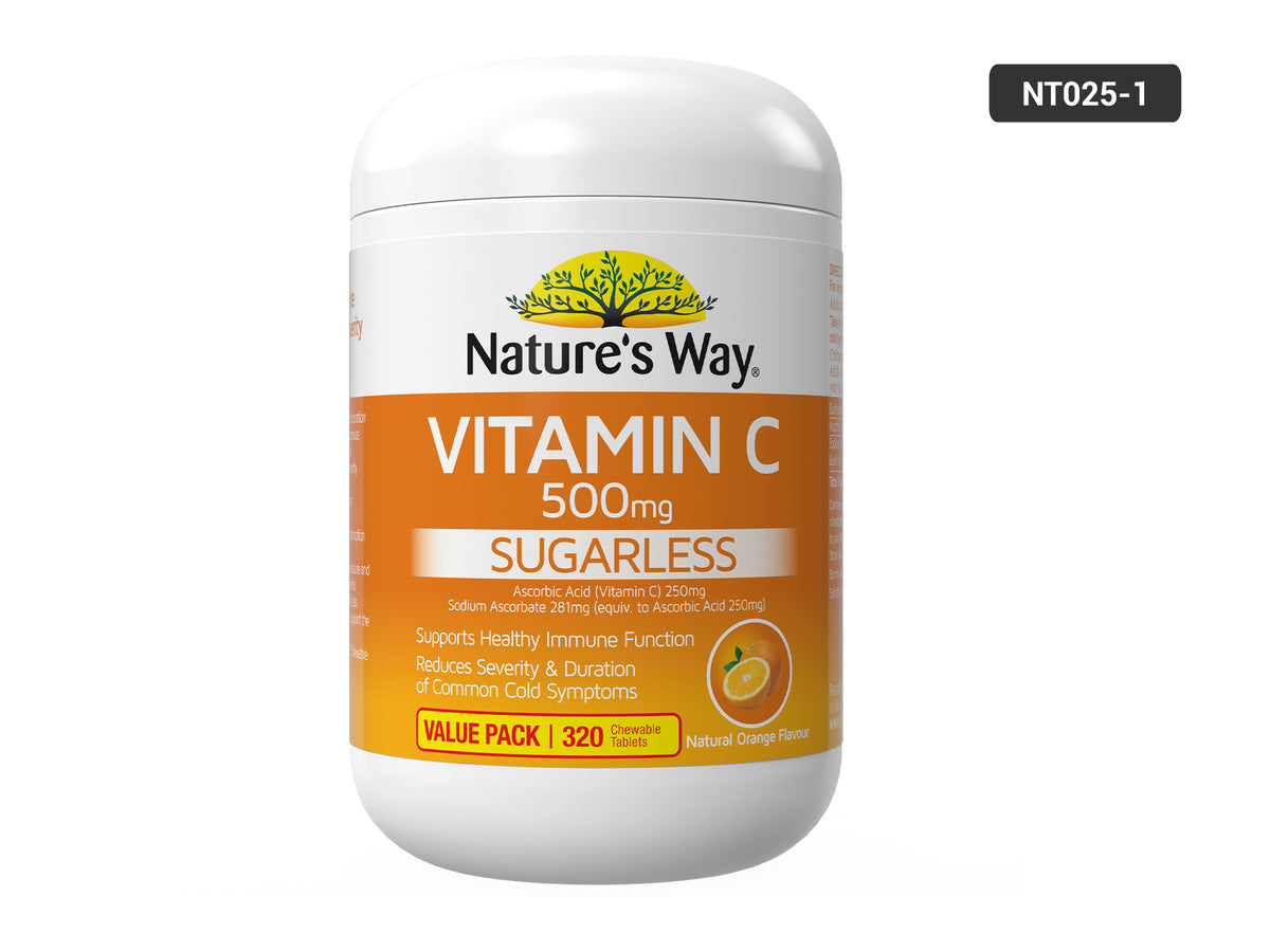 Natures Way Vitamin C 500mg 320 Chewable Tablets