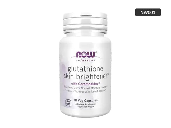 Now Glutathione Skin Brightener 30 Veg Capsules in Sri Lanka - Supplement Vault.Lk