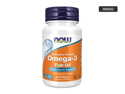 Now Omega-3 Fish Oil 1000mg 30 Softgels in Sri Lanka - Supplement Vault.lk