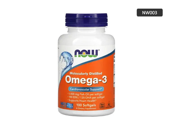 Now Omega-3 Fish Oil 1000mg 100 Softgels in Sri Lanka - Supplement Vault.Lk