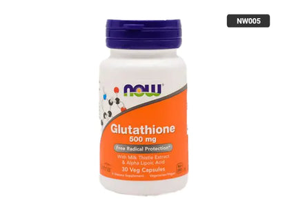 Now Glutathione 500mg 30 Veg Capsules