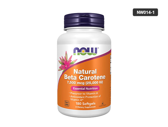 Now Beta Carotene 7500mcg 180 Softgels