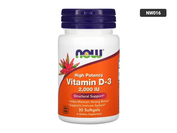 Now Vitamin D3 2000 IU 30 Softgels