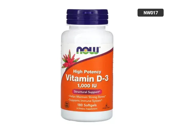 Now Vitamin D3 1000 IU 180 Softgels in Sri Lanka - Supplement Vautl.Lk