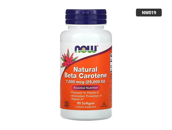 Now Beta Carotene 7500mcg 90 Softgels