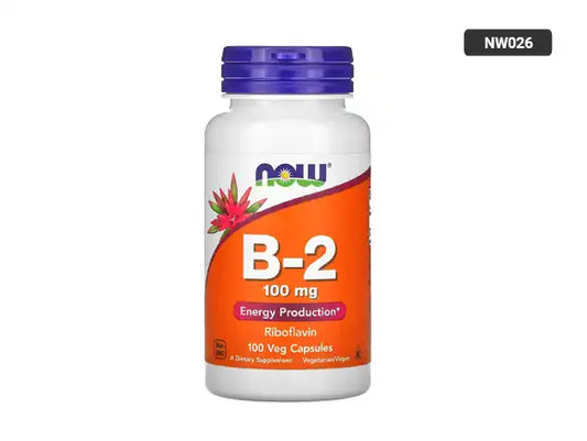 Now Vitamin B-2 100mg 100 Capsules in Sri Lanka - SupplementVault.Lk