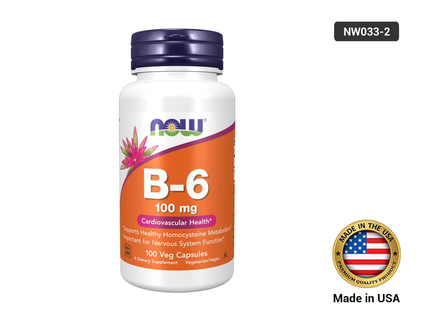 Now B-6 100mg Veg 100 Capsules