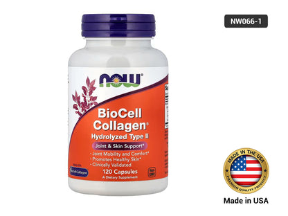 Now BioCell Collagen Hydrolyzed Type II 120 Capsules