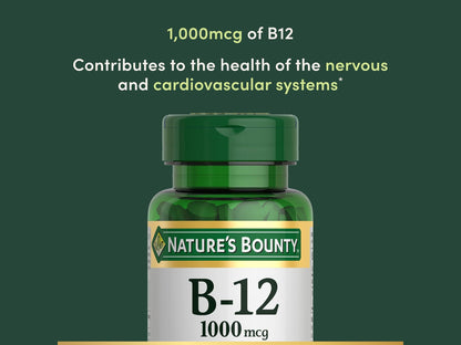 Natures Bounty Vitamin B-12 1000mcg 150 Tablets in Sri Lanka