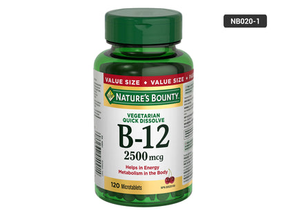 Natures Bounty Vitamin B-12 2500mcg  120 Tablets in Sri Lanka