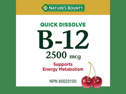 Natures Bounty Vitamin B-12 2500mcg  120 Tablets in Sri Lanka