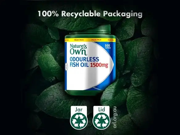 Natures Own Odourless Fish Oil 1500mg 500 Capsules in Sri Lanka