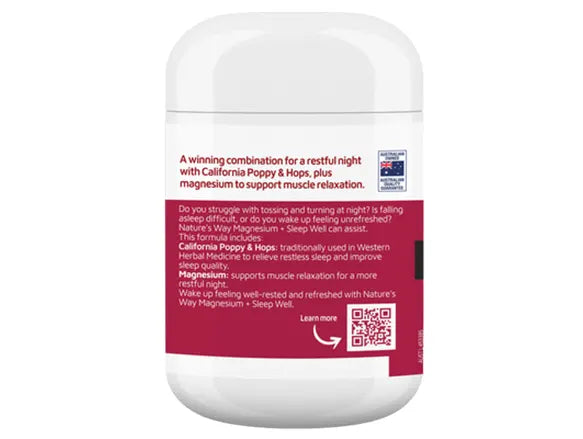 Natures Way Magnesium + Sleep Well 60 Tablets in Sri Lanka