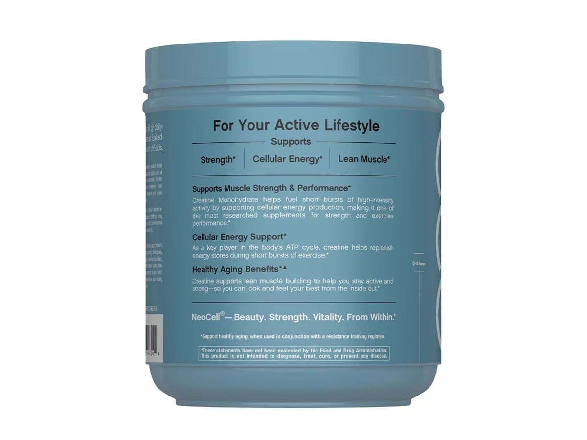 NeoCell Creatine Monohydrate Unflavored Powder 500g (1.1lb) in Sri Lanka at SupplementVault.lk