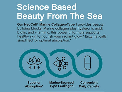 NeoCell Marine Collagen Bio-Peptides + Hyaluronic Acid 180 Caplets in Sri Lanka