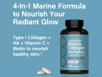 NeoCell Marine Collagen Bio-Peptides + Hyaluronic Acid 180 Caplets in Sri Lanka