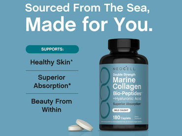 NeoCell Marine Collagen Bio-Peptides + Hyaluronic Acid 180 Caplets in Sri Lanka
