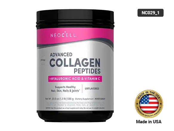 Neocell Advance Collagen Peptides + Hyaluronic Acid & Vitamin C Unflavored Powder 585g in Sri Lanka