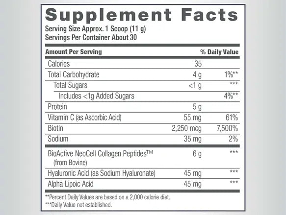 Neocell Collagen Beauty Infusion with Biotin Tangerine Flavor 330g in Sri Lanka