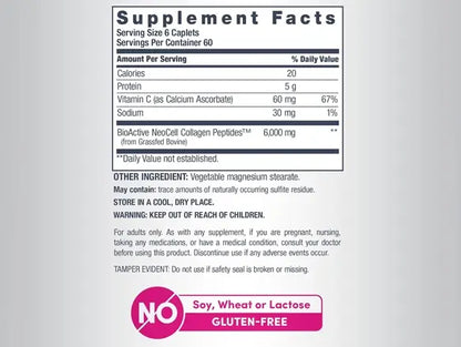 Neocell Super Collagen + Vitamin C Type 1 & 3 for Skin, Hair, Nails & Joint Support 360 Caplets in Sri Lanka