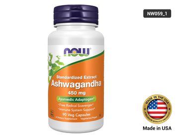 Now Ashwagandha 450 mg Veg Capsules in Sri Lanka