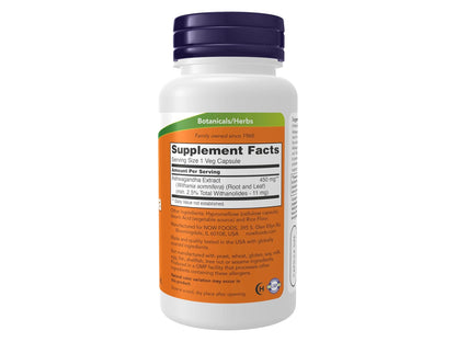 Now Ashwagandha 450 mg Veg Capsules in Sri Lanka